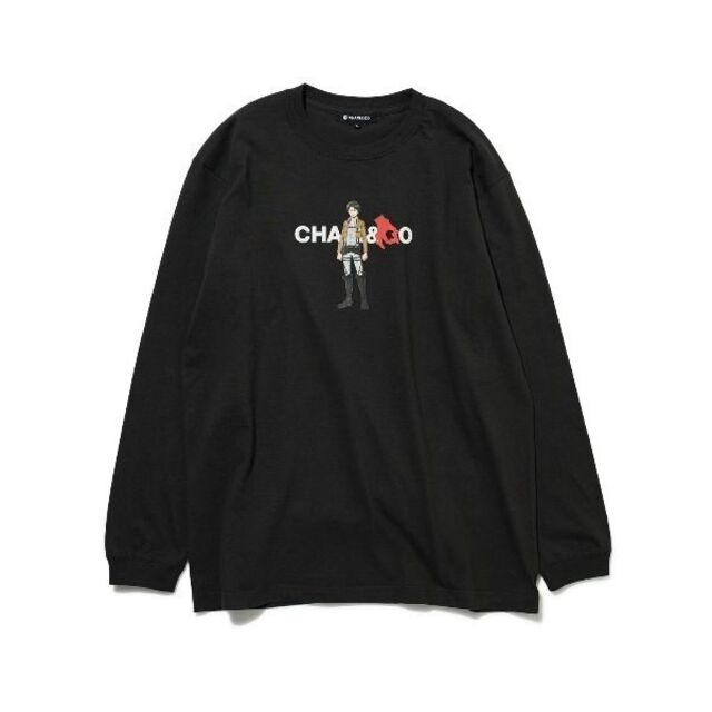 新品☆CHARI&CO & 進撃の巨人 長袖Tシャツ☆ブラック☆Lサイズ