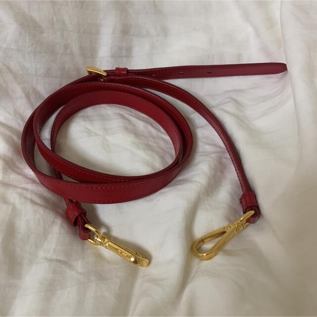 正規品 未使用 プラダ ショルダー ストラップ バッグ 赤 【AA11024】-