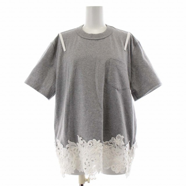 sacai 21SS Cotton Jersey x Lace T-Shirt terranoropacorporativa.cl