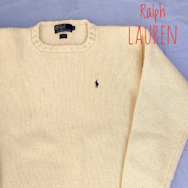 POLO RALPH LAUREN - POLO RALPH LAUREN WOOL100% ミドルゲージニット