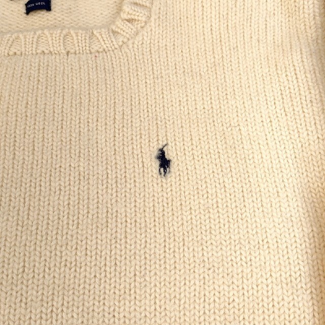 POLO RALPH LAUREN - POLO RALPH LAUREN WOOL100% ミドルゲージニット