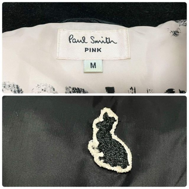 【PaulSmith】ポールスミスPink 内柄 うさぎ刺繍 ダウンジャケットM