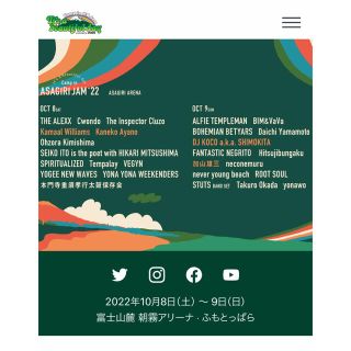 朝霧JAM 2日通し入場券1枚(音楽フェス)