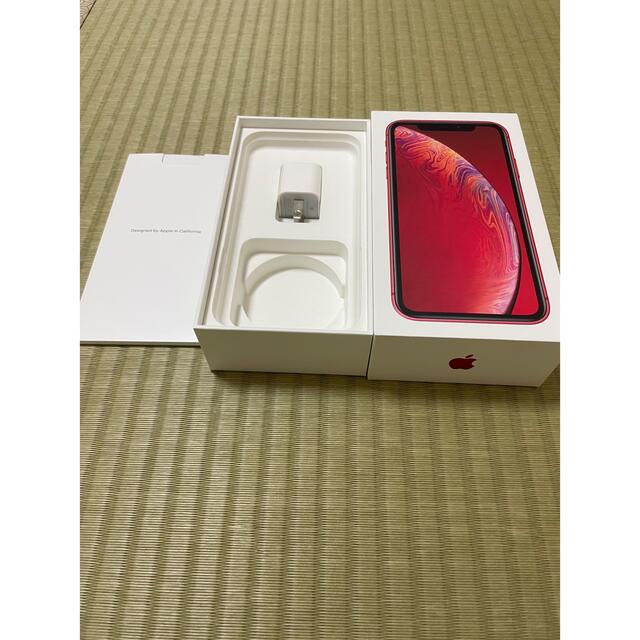 iPhone(アイフォーン)の箱有りiPhone XR 128G RED スマホ/家電/カメラのスマートフォン/携帯電話(スマートフォン本体)の商品写真