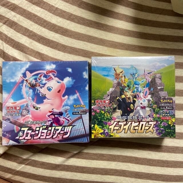 ポケモンカードゲーム　イーブイヒーローズ&フュージョンアーツ　各1box エンタメ/ホビーのアニメグッズ(カード)の商品写真