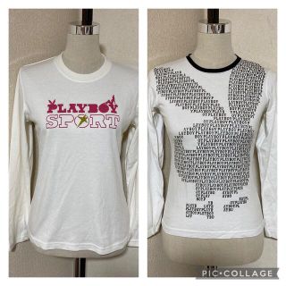 プレイボーイ(PLAYBOY)のPLAYBOY プレイボーイ　トップス  M 2点セット(Tシャツ(長袖/七分))