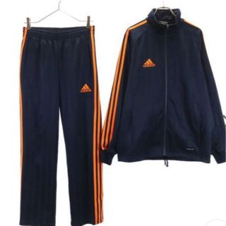 アディダス(adidas)のレア　adidas セットアップ　オレンジ　ジャージ　パジャマ　部屋着(その他)