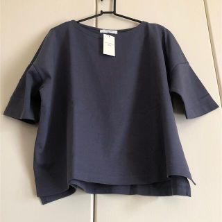 サマンサモスモス(SM2)のサマンサモスモスブルー　バスクTシャツ(Tシャツ(半袖/袖なし))