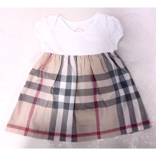 バーバリー(BURBERRY)の【美品】★バーバリー★ワンピース風ロンパース★6M★70(ロンパース)