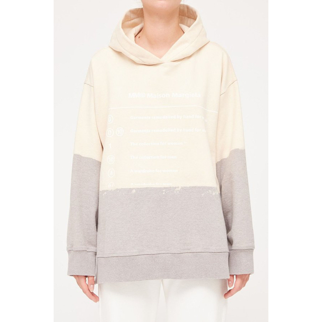 MM6 Maison Margiela パーカー バイカラー ペイント | labiela.com