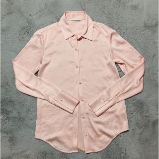 アレキサンダーワン(Alexander Wang)の【美品】アレキサンダーワンT☆しわ加工サテンシャツ(シャツ/ブラウス(長袖/七分))