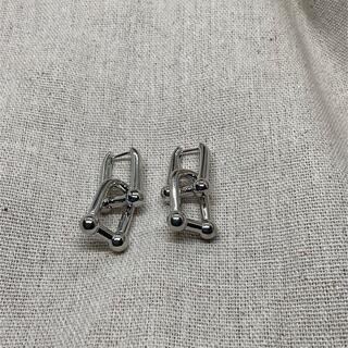 PI001 silver chain  pierce S925coating(ピアス)
