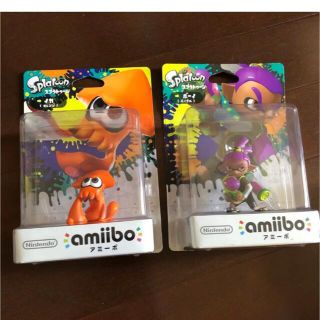 ニンテンドースイッチ(Nintendo Switch)の限定色　パープル　ボーイ　オレンジ　イカ　スプラトゥーン　アミーボ　amiibo(ゲームキャラクター)