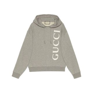 グッチ(Gucci)のGUCCI ロゴ プリント グッチ パーカー スウェットシャツ XS 美品(パーカー)