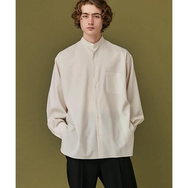 MARKAWARE  COMFORT FIT BAND COLLAR SHIRT