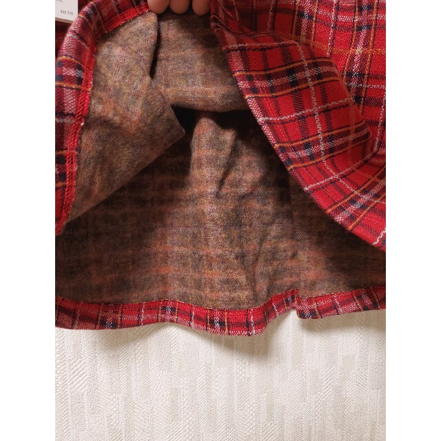 PETIT BATEAU(プチバトー)の【PETIT BATEAU】プチバトー　タータンチェックジャンパースカート キッズ/ベビー/マタニティのベビー服(~85cm)(ワンピース)の商品写真