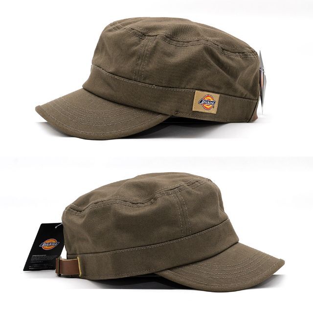 Dickies(ディッキーズ)のワークキャップ 帽子 ディッキーズ カーキ 17052400-35 牛革ベルト メンズの帽子(キャップ)の商品写真