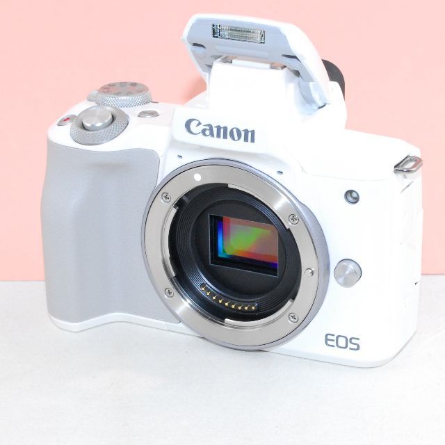 カメラバッグ付★画像自動転送 Wi-Fi 自撮★CANON EOS KISS M