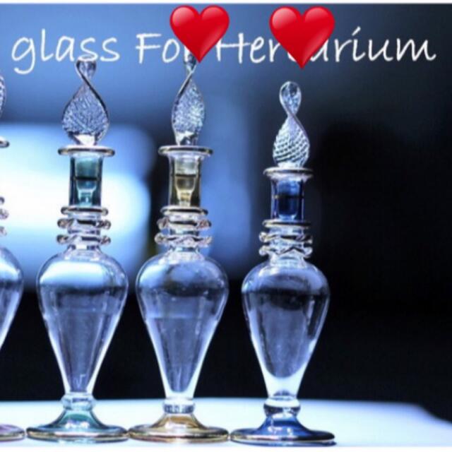 エジプトガラス ハーバリウム 香水瓶 ガラス ボトル１本 エンタメ/ホビーの美術品/アンティーク(ガラス)の商品写真