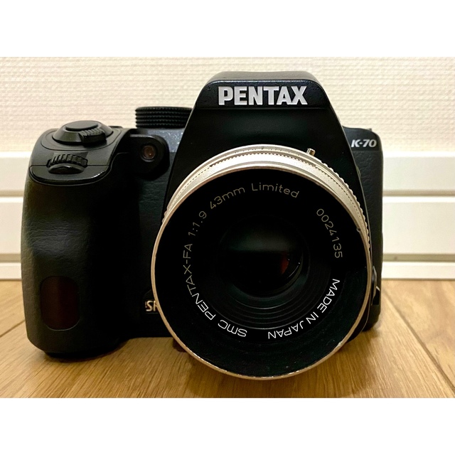 【クーポン期間限定超特価！】PENTAX k70 ＋　FA43mmf1.9