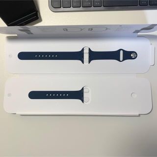 Apple Watch 41mm 純正 スポーツバンド アビスブルー(ラバーベルト)