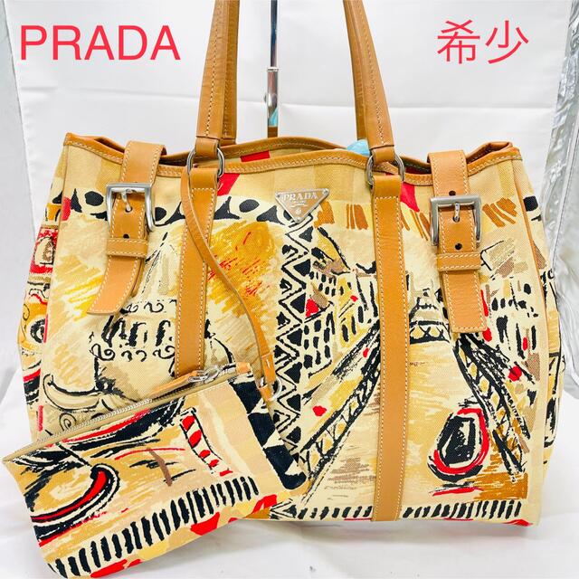 セール特価 PRADA カナパトートバッグ BLEU DENIM ×VOYAGE
