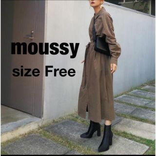 マウジー(moussy)の@moussy シャツワンピース(ひざ丈ワンピース)