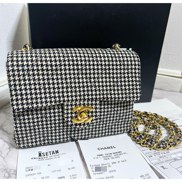 CHANEL - 国宝級新品同様品！ヴィンテージシャネル 千鳥格子 ミニ