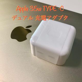 アイフォーン(iPhone)のApple純正 デュアルUSB-Cポート搭載35Wコンパクト電源アダプタ 未使用(バッテリー/充電器)