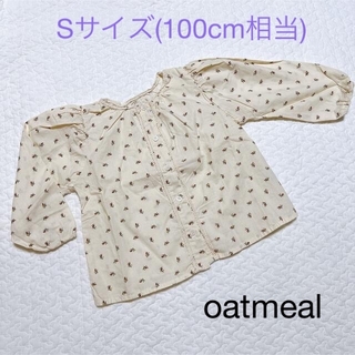 【teco様専用】oatmeal 花柄ブラウス　Sサイズ　100cm(ブラウス)
