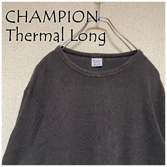 Champion(チャンピオン)のCHAMPION サーマルロングスリーブ Tシャツ チャンピオン ワッフル メンズのトップス(Tシャツ/カットソー(七分/長袖))の商品写真