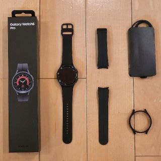 美品）Galaxy Watch 5 Pro ブラック 短時間使用(その他)