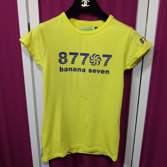 877*7(BANANA SEVEN)(バナナセブン)の877*7  バナナセブン　イエロー　Mサイズ レディースのトップス(Tシャツ(半袖/袖なし))の商品写真