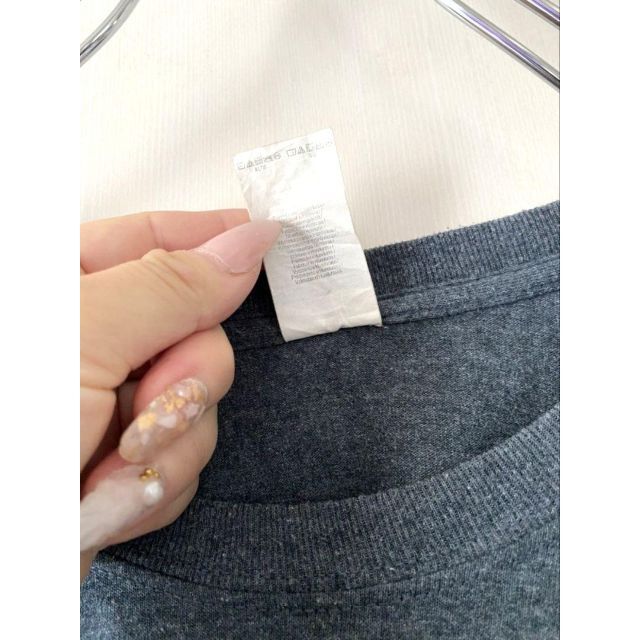 ギルダン GILDAN STAR スター Tシャツ XL グレー 古着 メンズのトップス(Tシャツ/カットソー(半袖/袖なし))の商品写真