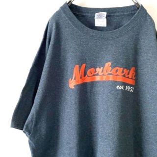 ギルダン Monbank est.1957 M Tシャツ XL グレー 古着(Tシャツ/カットソー(半袖/袖なし))