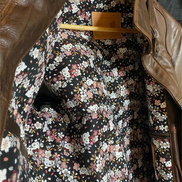 【限定品】花山×Hello Kitty デグナー ハローキティ ライダース レディースのジャケット/アウター(ライダースジャケット)の商品写真