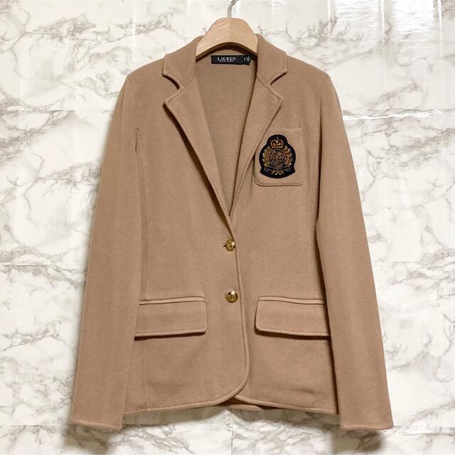 Ralph Lauren(ラルフローレン)の【極美品 21AW】RALPH LAUREN コームドコットンブレザー レディースのジャケット/アウター(テーラードジャケット)の商品写真