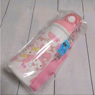 マイメロディ(マイメロディ)の★新品★食洗機対応 直飲みプラ製ワンタッチボトル マイメロディ ときめきリボン(弁当用品)