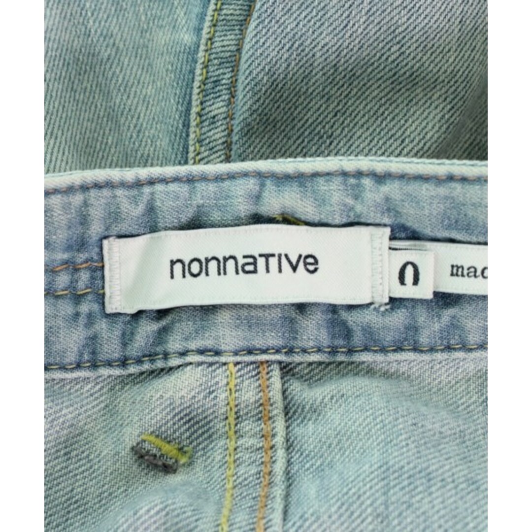 nonnative(ノンネイティブ)のnonnative ノンネイティヴ デニムパンツ 0(XS位) 青(デニム) 【古着】【中古】 メンズのパンツ(デニム/ジーンズ)の商品写真