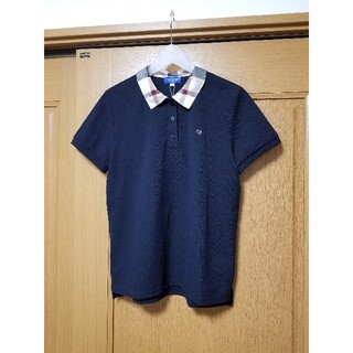 【新品】ブルーレーベルクレストブリッジ　ポロシャツ　バーバリー　ネイビー40　L