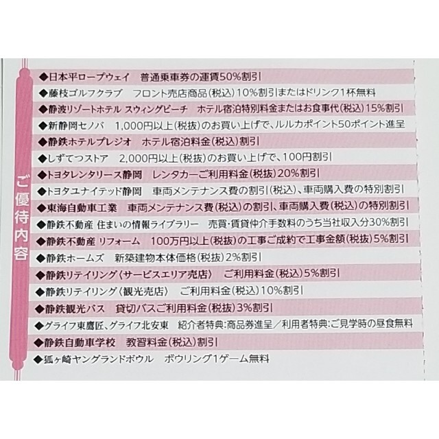 静岡　日本平ロープウェイ　割引券 チケットの優待券/割引券(その他)の商品写真