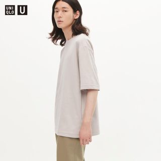 ユニクロ(UNIQLO)のUNIQLO エアリズムコットンオーバーサイズTシャツ（5分袖）(Tシャツ/カットソー(半袖/袖なし))