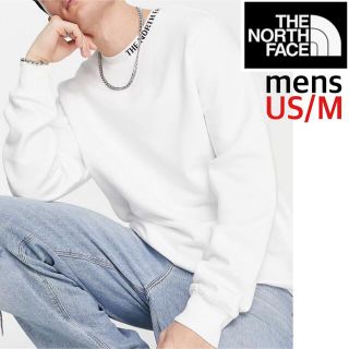 ザノースフェイス(THE NORTH FACE)の【海外限定】TNF トレーナー メンズ　ホワイト Mサイズ(スウェット)