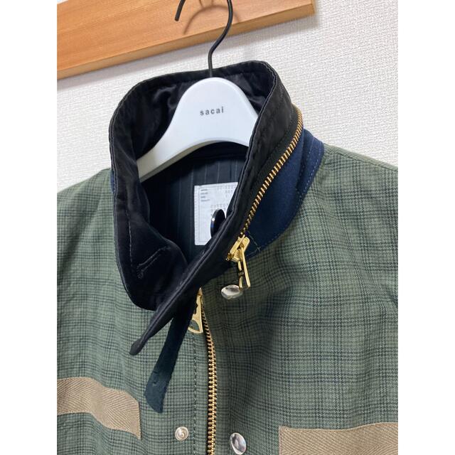 トップシークレット sacai サカイ 20ss グレンチェックブルゾン - 通販