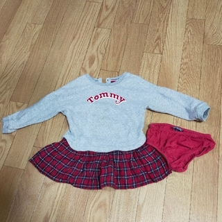 トミーヒルフィガー(TOMMY HILFIGER)のトミー　80サイズ　ワンピース(ワンピース)