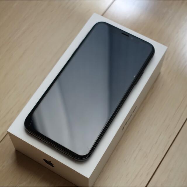 iPhone(アイフォーン)の美品 iPhone Ⅹ 256GB スペースグレイ SIMフリー付属品完備 スマホ/家電/カメラのスマートフォン/携帯電話(スマートフォン本体)の商品写真