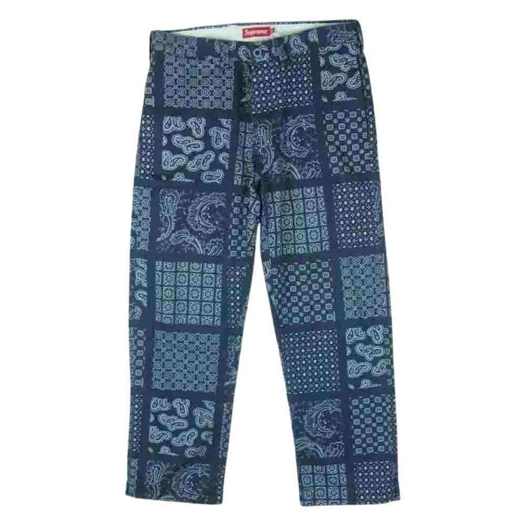 Supreme PAISLEY GRID CHINO PANT シュプ チノパン