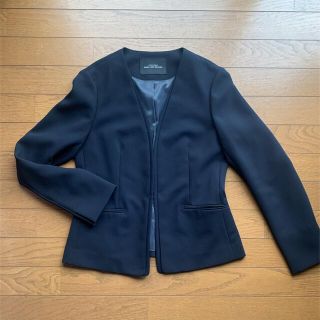 ユナイテッドアローズグリーンレーベルリラクシング(UNITED ARROWS green label relaxing)のユナイテッドアローズグリーンレーベルネイビージャケット(裏地有り)(ノーカラージャケット)