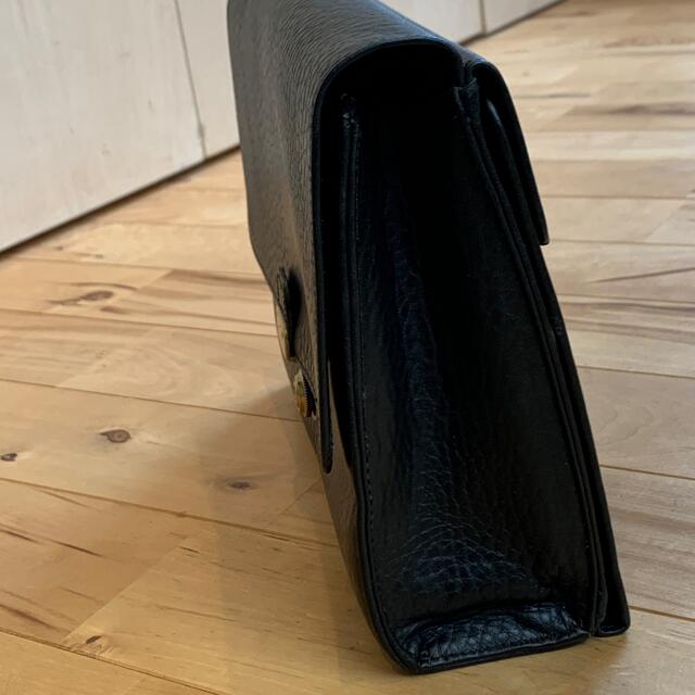 ace.(エース)のace クラッチバッグ　ハンドバック　セカンドバッグ　牛革　ブラック メンズのバッグ(セカンドバッグ/クラッチバッグ)の商品写真