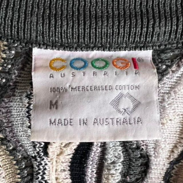 【激レア】coogi クージー 立体 編込み 3Dニット カーディガン 9